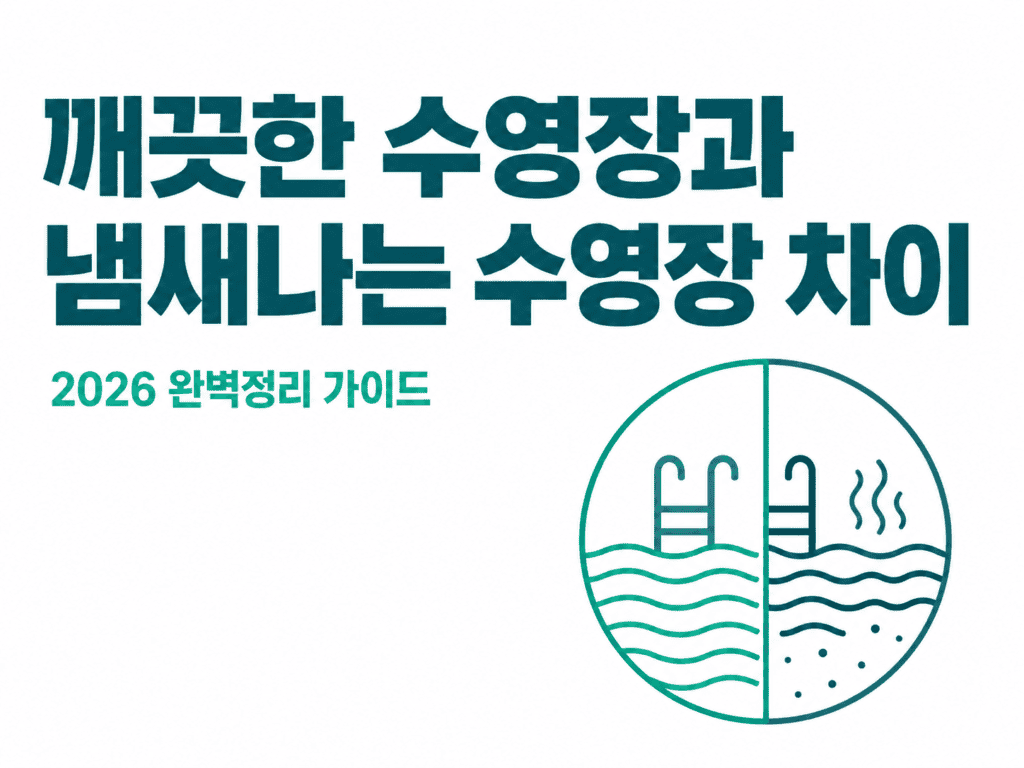 깨끗한 수영장과 냄새나는 수영장 차이 2026 완벽정리 가이드