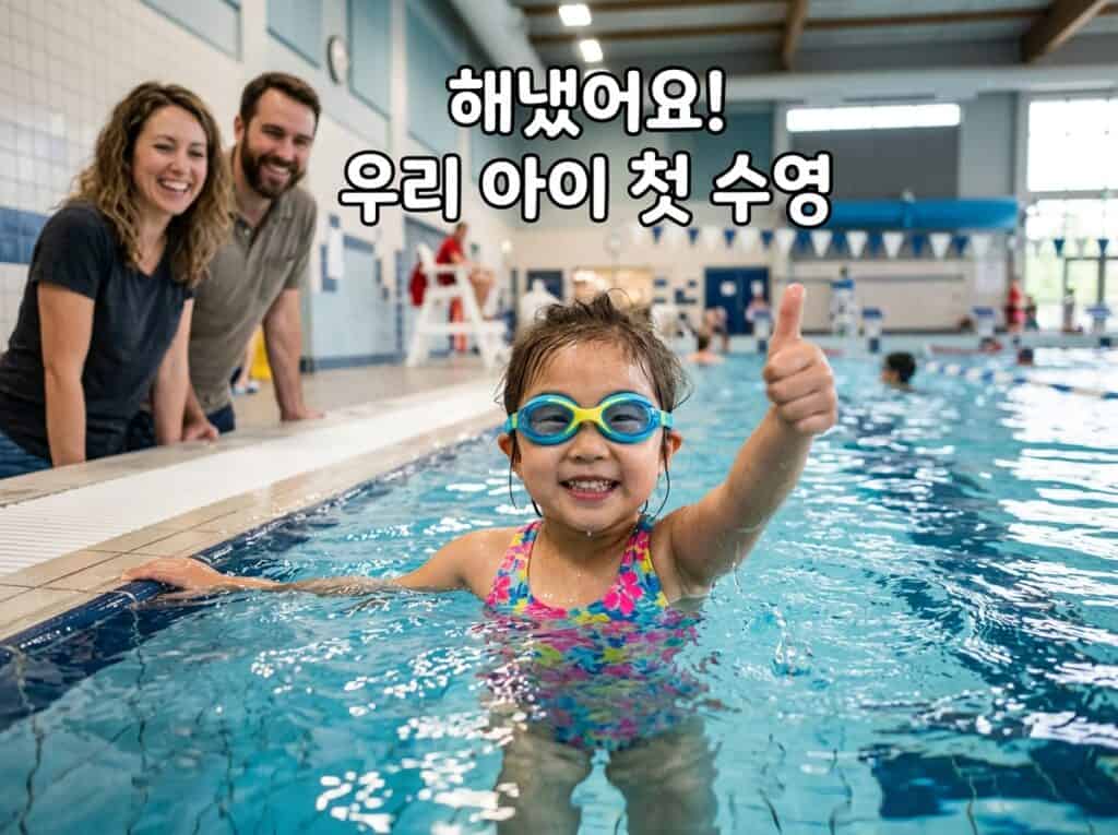 물 공포증 아이 수영