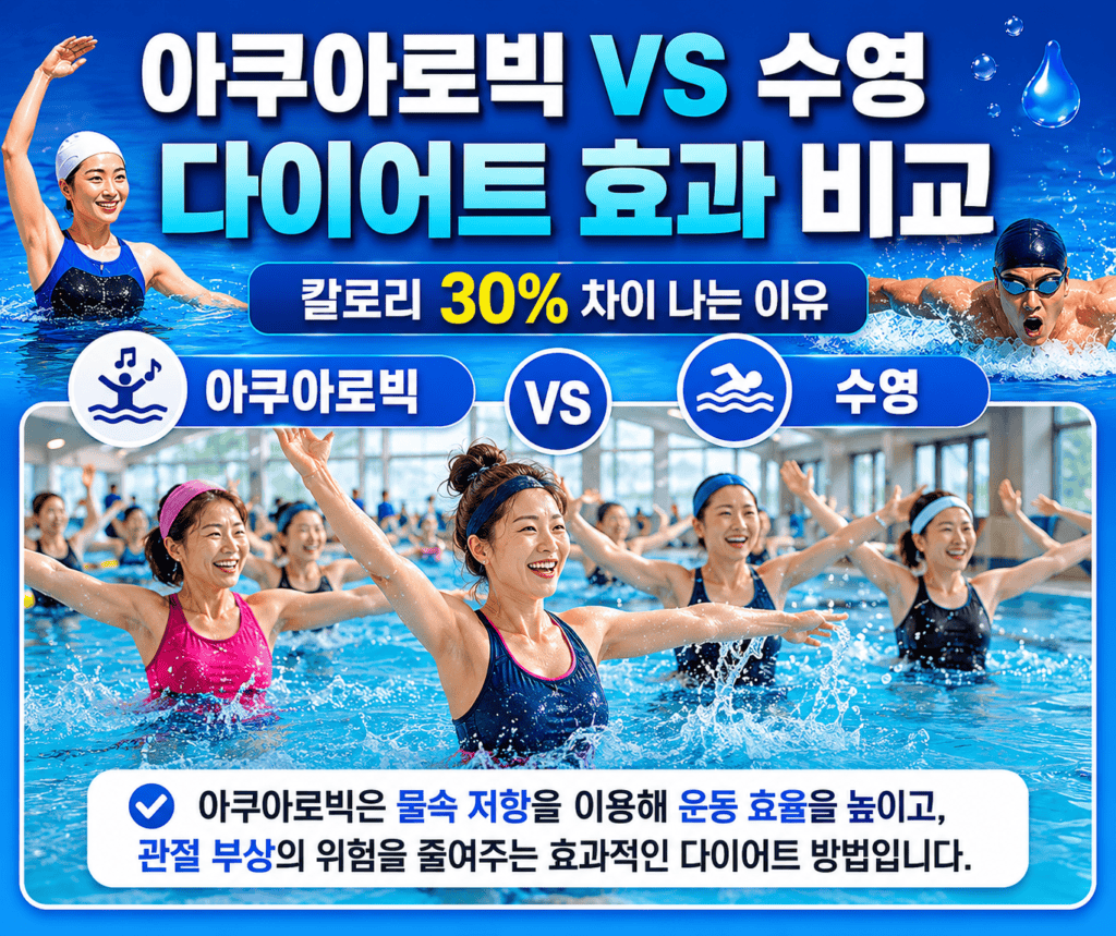 아쿠아로빅 수영 다이어트 효과